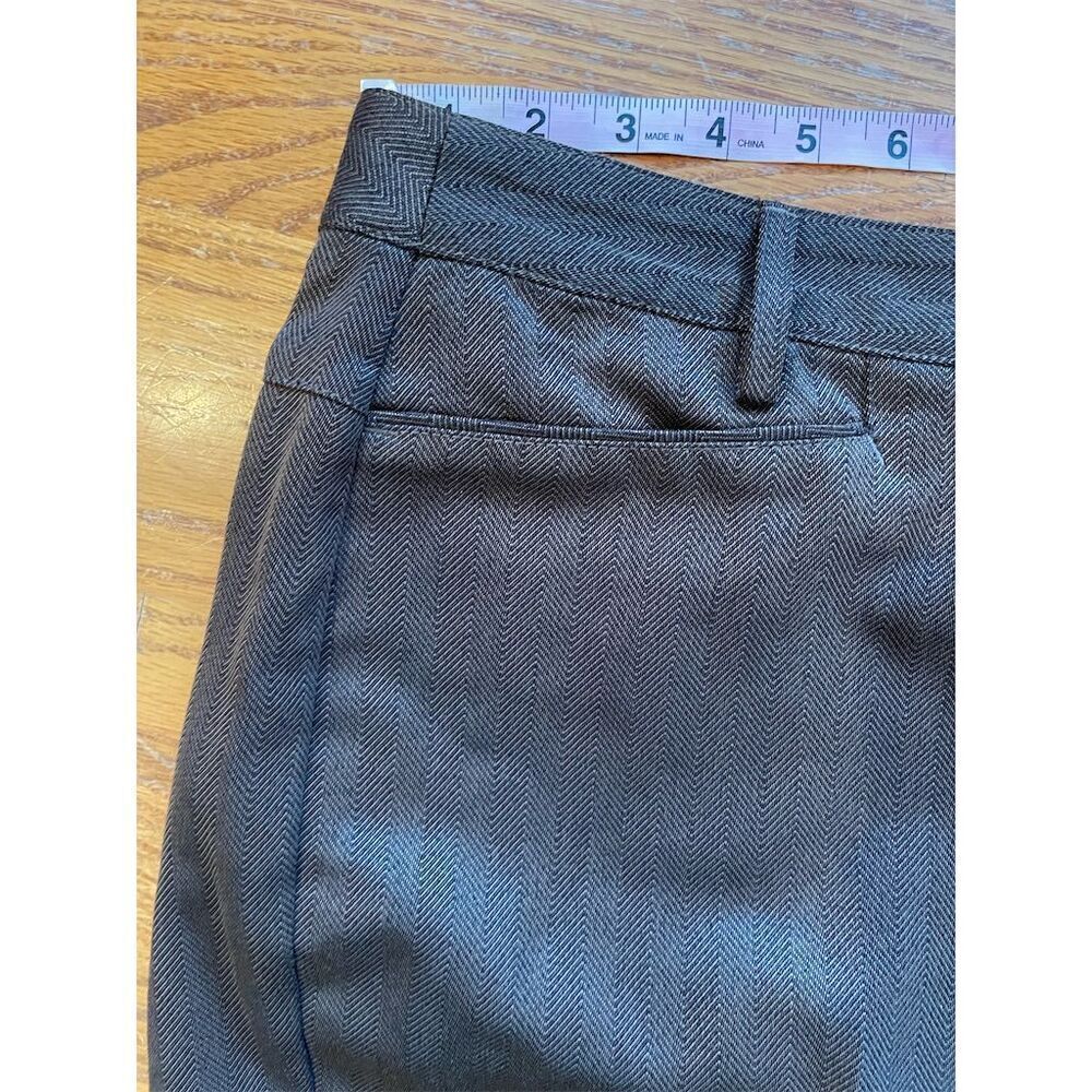 Lady Hagen Women's Size 12 Brown Herringbone Dress Pants Classic Fit - Picture 3 of 9